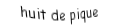 Je suis une carte à jouer. Je viens directement après le sept, je suis noir mais pas de trefle.